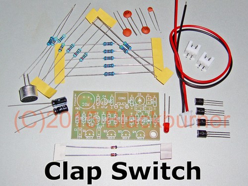 Clap Sensor Kit 1 Bausatz Klatschschalter Akustik Sensor clap switch Modul, 5V, DIY Kit ...