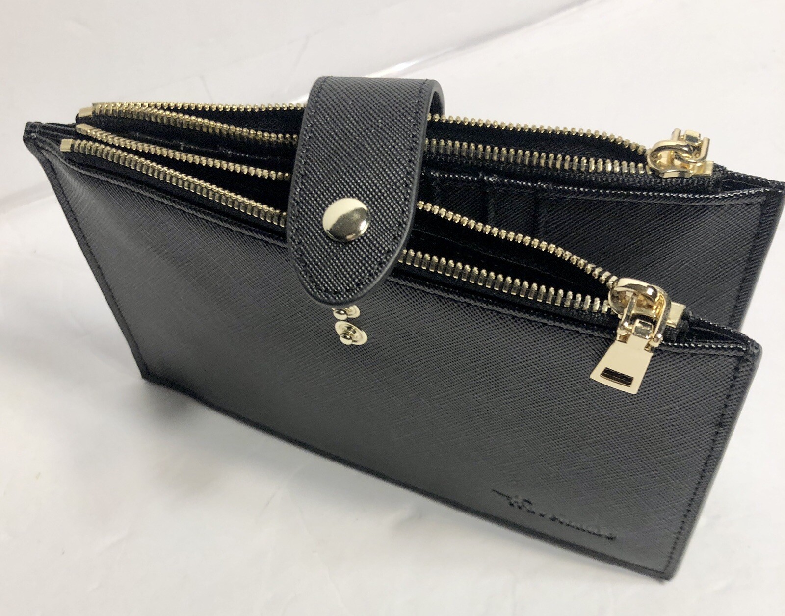 Wallet Womens RFID Blocking Bifold Multi Card Case Billfold Black Travelambo