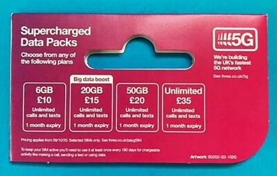 (eSIM) UK/Europe eSim with 40(6)/100(12)/200(18)GB, Unlimited Talk&Text