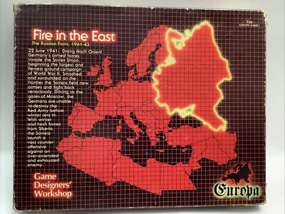 Fire In The East - Europa The Russian Front GDW MOSTLY UNPUNCHED