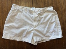 Lands' End Women s Chino Shorts With Pockets White Size 12 Tennis Nylon