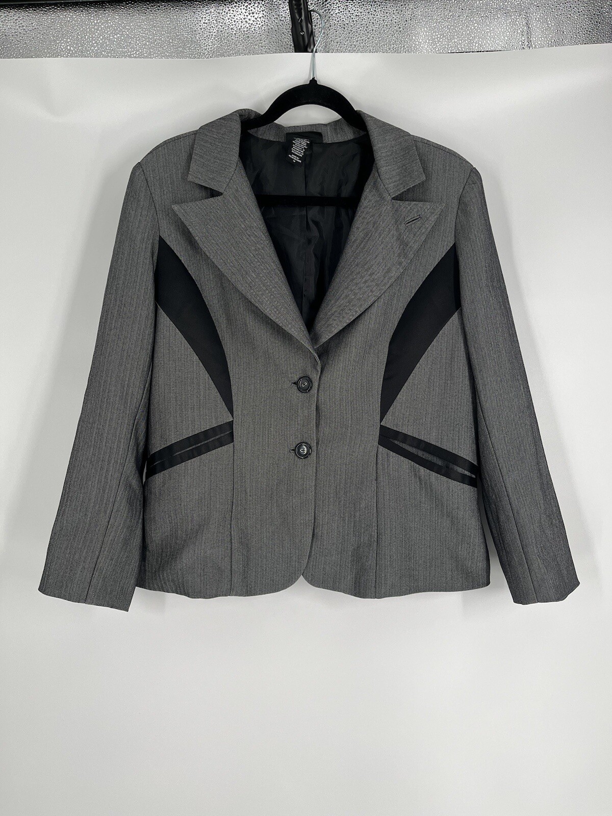 APOSTROPHE women's gray 2 button lined blazer 14 … - image 1