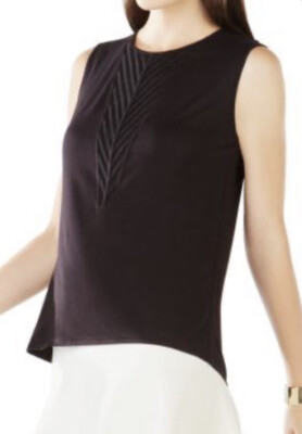 Haut Sans Manches Noir BCBGMAXAZRIA - Taille XXS - Occasion En Excellent État