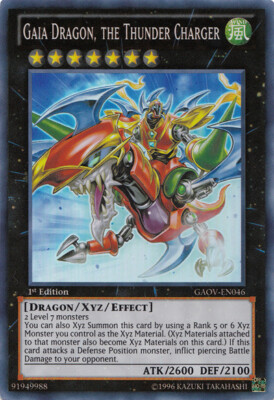 Gaia Dragon, the Thunder Charger - GAOV-EN046 - Super Rare Gaia Dragon, the Thunder Charger - GAOV-EN046 - Super Rare