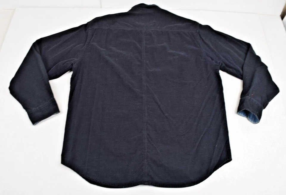 Camisa Vintage Guess American Tradition Talla L/XL 90s Suave Negra Pana LS Foto 2 de 4