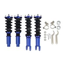 Kit Completo Coilover Honda Civic EK 96-00 Altezza Regolabile Ammortizzatori Puntoni Blu