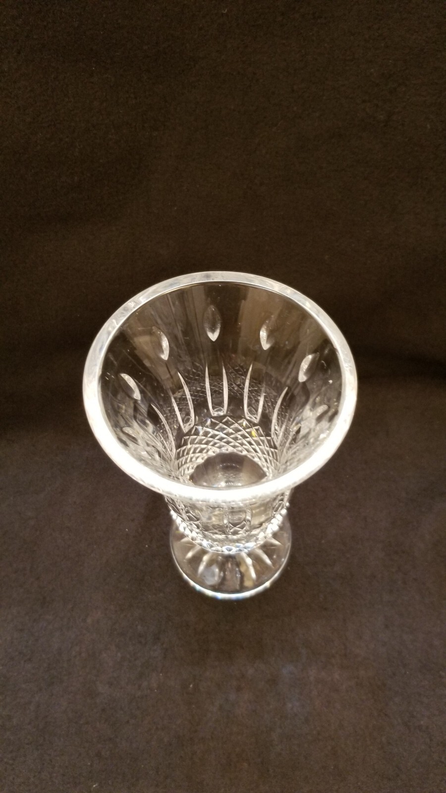 VINTAGE WATERFORD CRYSTAL FOOTED VASE 7" TALL GLANDORE PATTERN eBay