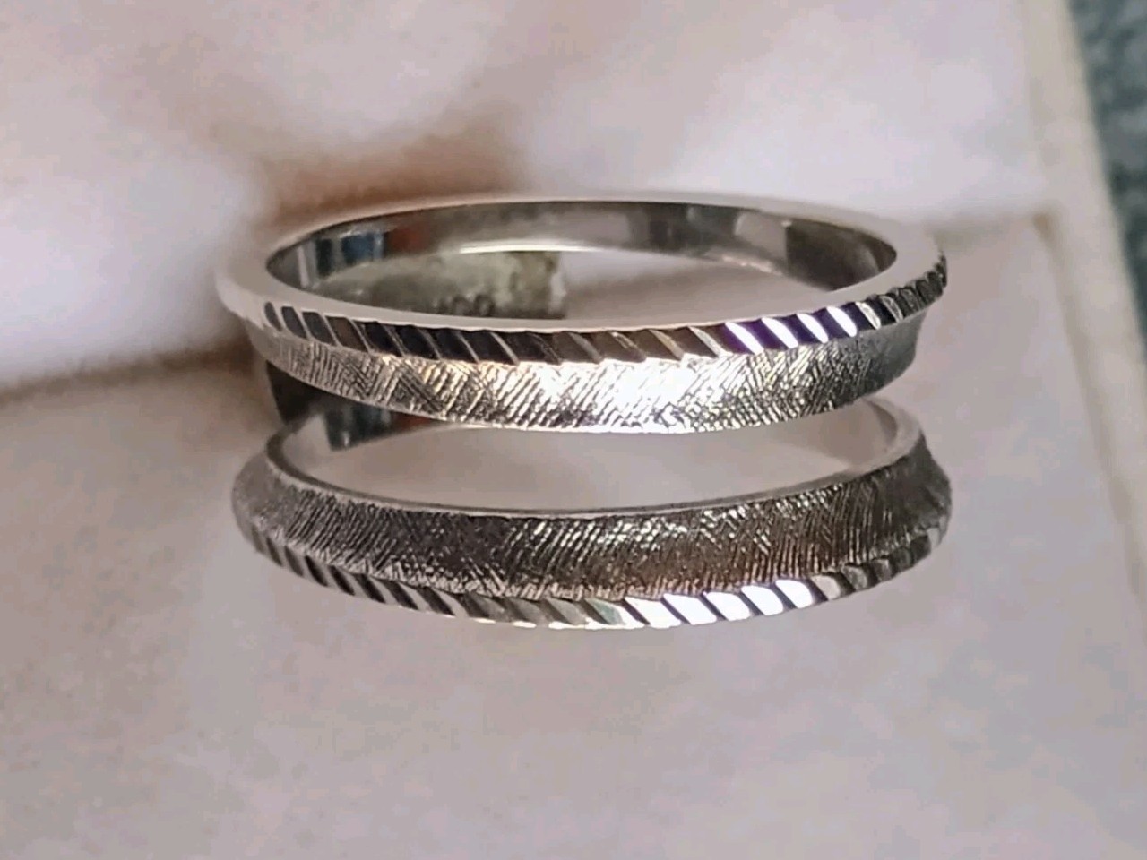 14k Solid White Gold Solitaire Enhancer Guard Wra… - image 2