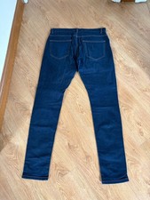 Next Jeans Men's Dark Blue 34 Waist 33 Leg Super Skinny Zip Fly