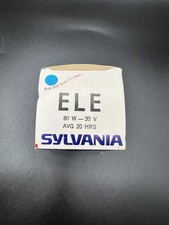 NOS Sylvania ELE 80w-30V Avg 20 Hrs Projector Bulb Lamp Tungsten Halogen