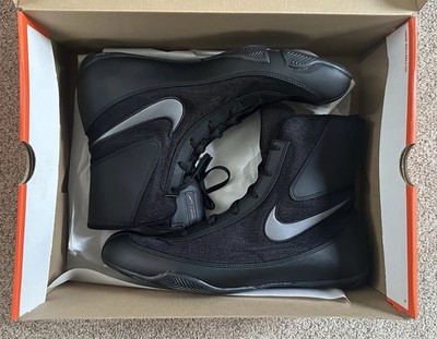 NIB Men's Nike Boxing Machomai 2 Shoes Black/Metallic Dark Grey