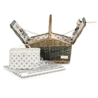 LIVIVO Picnic Basket Set 4 Person with Cool Bag