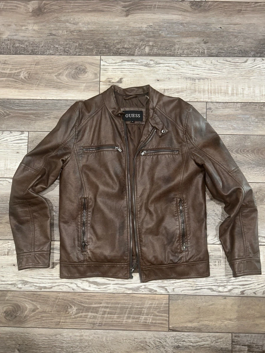GUESS Leather Jacket products for sale | eBay