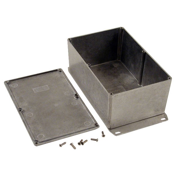 Hammond Diecast Enclosure Flanged Base Natural (187.5 x 119.5 x 82mm)