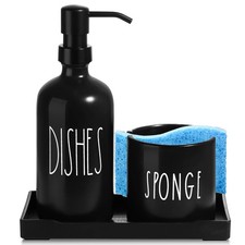 ALPIRIRAL Dish Soap Dispenser for Kitchen, Ceramic Dish Soap Dispenser with S...