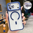 Shockproof Mag Safe Case For iPhone 17 Air 16 Pro Max Camera Lens Cover Stand