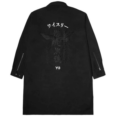 Adidas X Y-3 Yohji Yamamoto Tech Craft Long Overshirt Jacke in Schwarz # Mantel Top