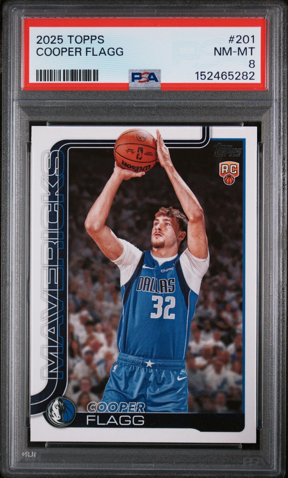 2025 TOPPS #201 COOPER FLAGG PSA 8