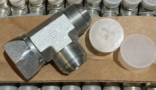 Airway JIC -20 -20 -20 Swivel Tee 37 Degree Flare Hydraulic Fitting