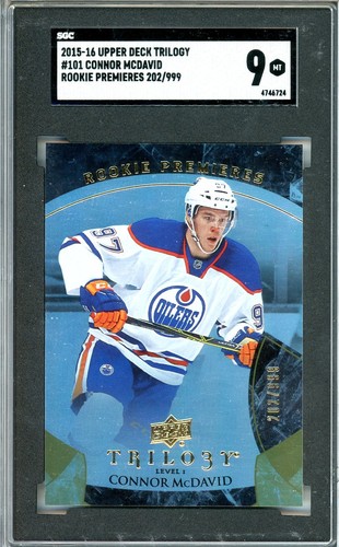 Connor McDavid #101 2015 Upper Deck Trilogy card