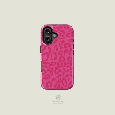 Leopard Pink on Pink Case For iPhone series Acrylic Magnetic Phone Cases