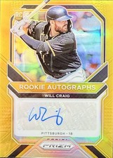 2021 Panini Prizm Rookie AUTO GOLD Prizm Will Craig #RA-WC #04/10 Pirates 🏴‍☠️