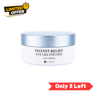 K-Secret Caffeine Eye Patch 60pcs Cooling Firming Brightening Hydrogel Korean