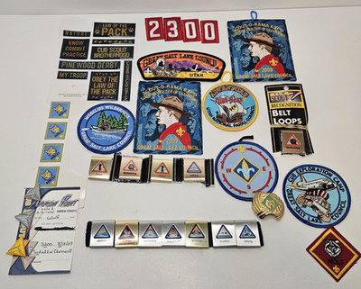 Lot Of Boy Scout Patches And Merit Badge