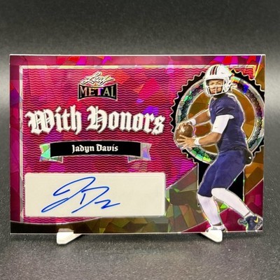 2024 Leaf Metal With Honors Pink Crystals 1/5 Jadyn Davis #WH-JD1 FOTL Auto