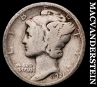 1921 Silver Mercury Dime - Scarce  Semi-key  Better Date  No Reserve  #i4990