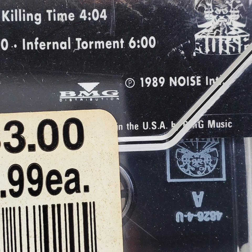 D.A.M. Human Wreckage Cassette Tape Vintage 1989 Thrash Metal Sealed - Image 4 of 4