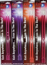 Lot of 4 Clover KNIT LITE Knitting Needles Size 9- 10.5- 13" 11- 13 14" 