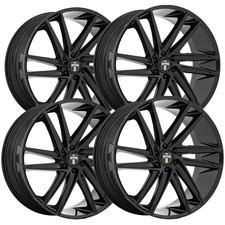 Set Of 4 Dub Dc275 Blaze 26x10 6x5.5 25mm Gloss Black Wheels Rims 26 Inch