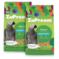 ZuPreem Natural Bird Food Pellets 3 lb Pack of 2 for Parrots and Conures