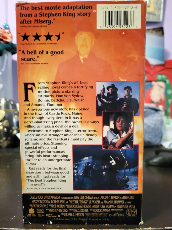 Needful Things VHS (1994) New Line Home Video  - Image 2 of 4