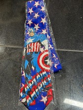 Marvel Ralph Marlin Captain America Neck Tie New with Tags