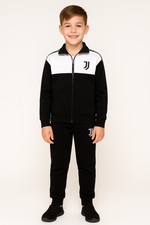 TUTA COTONE FELPATO  LIBERO BAMBINO RAGAZZO ZIP SQUADRA JUVENTUS ART. JF201110
