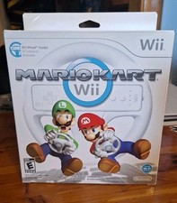 Nintendo Wii Mario Kart Wheel Game Bundle Box, Game, Wheel, Great Condition