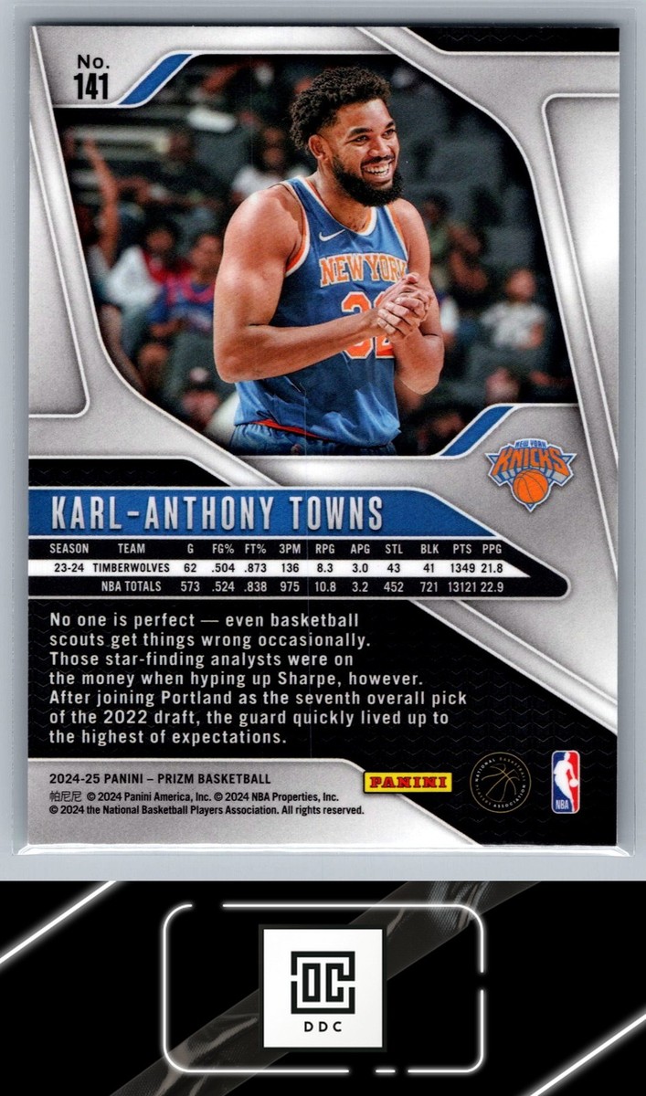 2024-25 Panini Prizm #141 Karl-Anthony Towns | eBay