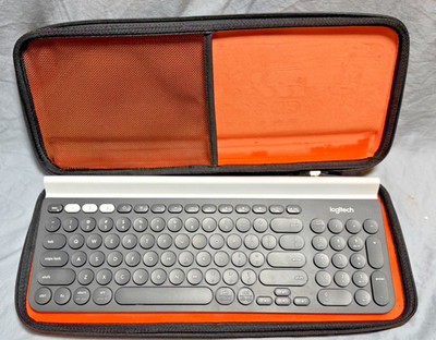 Logitech K780 Multi-Device Wireless Bluetooth Keyboard w/ USB Receiver & Case
