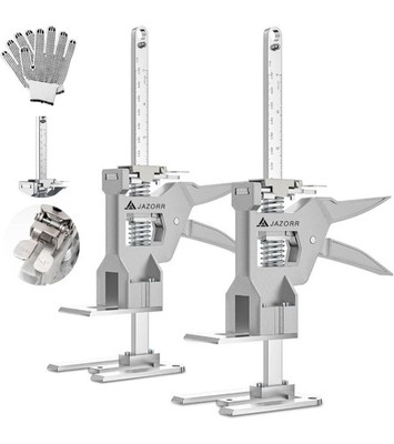2Pcs Metal Labor Saving Arm Jack, Load-Bearing 440 Lb Multi-Function Height Adju