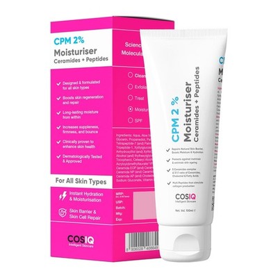 Cos-IQ CPM 2% Ceramides Moisturizer with Peptides for Intense Moisturizing 100ml