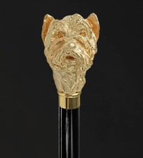 Dog handle antique walking stick for men women cane handmade nautical animal gif