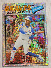 2026 Topps Heritage - Ozzie Albies #264 Chrome Silver Sparkle Refractor