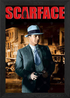 Scarface Filmposter gerahmt Wandbild Poster Leinwanddruck Bild