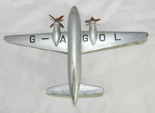 Vintage Dinky Toys Meccano Ltd. - Viking 2 prop Airplane - 5.5" wingspsan