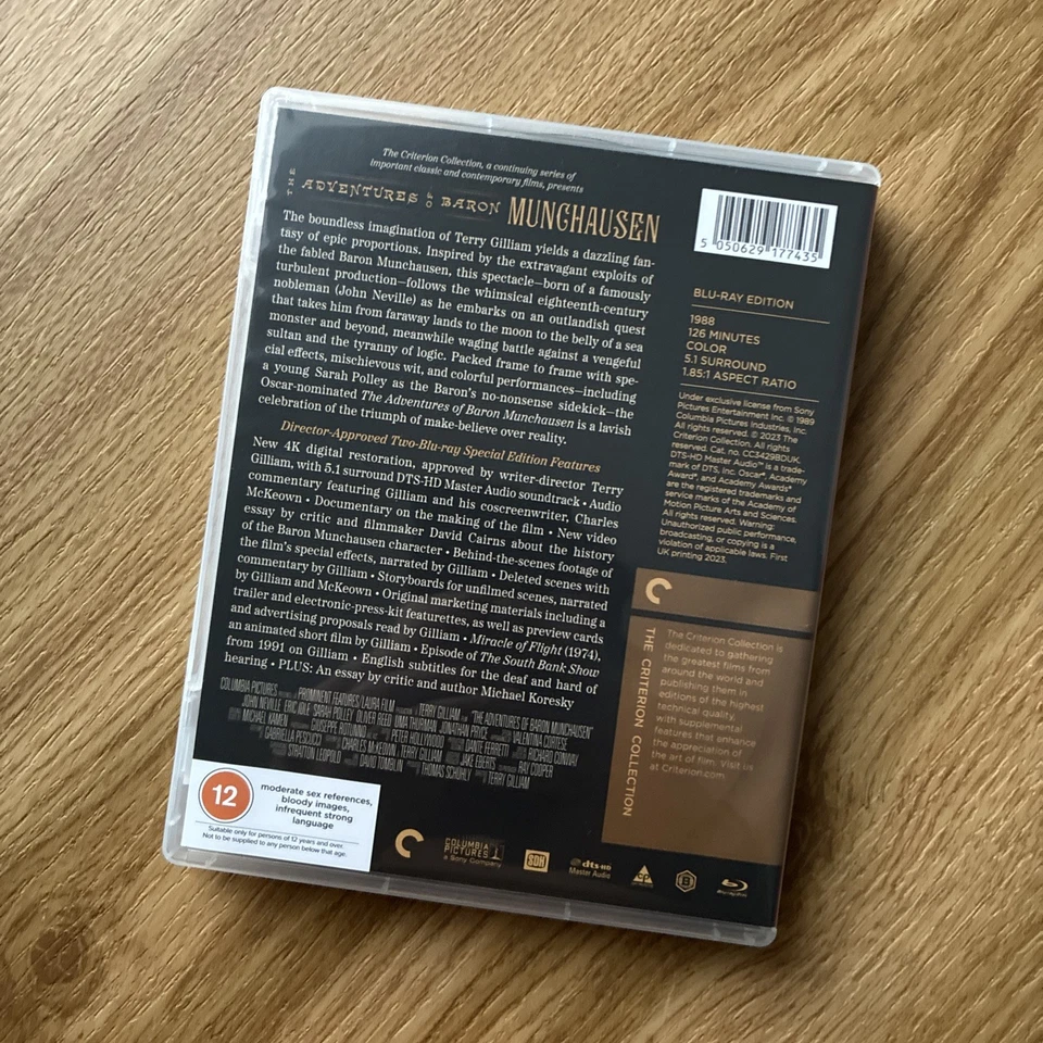 The Adventures of Baron Munchausen - The Criterion Collection Blu-ray - Image 2 of 2