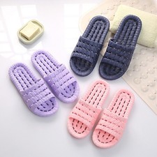 Bath Shower Slippers Non-Slip Bathroom Soft Sandals for Women/Men Home Shoes HOT