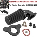 Cone Air Cleaner Filter Intake For Harley Sportster XL 1200 Iron883 Roadster 883