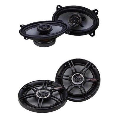 Crunch 250W 4'' x 6'' Coaxial Car Audio Speakers + Crunch 300W 6.5'' CS Speakers